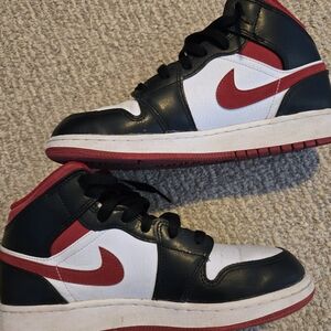 Kids Black and Red Sneakers